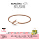 潘多拉（PANDORA）Moments心形丁字扣蛇骨鏈手鏈女七夕情人節(jié)禮物送女友 心形丁字扣蛇骨鏈手鏈 18 cm