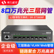 希力威視8口全萬(wàn)兆光口交換機三層管理10G速率 光纖組網(wǎng)支持VLAN鏈路聚合三層路由兼容千兆2.5G SR-ST3808F