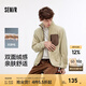 森馬（Semir）外套男抗靜電搖粒絨內(nèi)膽秋季寬松立領(lǐng)上衣情侶款撞色拼接潮流 淺駝50034 M