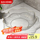 拜杰水果盤零食盤家用果盤客廳干果盤托盤糖果堅(jiān)果盤花邊透明盤