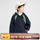 左西童裝男童秋裝外套兒童衛衣連帽開(kāi)衫秋2025新款男孩上衣洋氣 藏青色 150 建議身高150cm左右