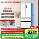 博世（BOSCH）冰箱【59.9cm超薄平嵌】501L法式四開(kāi)門(mén)多門(mén)家用變頻電冰箱 雙循環(huán)大容量 清風(fēng)凈味 支持國(guó)家補(bǔ)貼 白色KME50A20TI