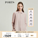 PORTS寶姿女裝 秋冬新品休閑長(zhǎng)袖襯衫LL9B055LWT001 暗紫羅蘭 S (4)