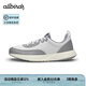 Allbirds 復(fù)古阿甘鞋Courier休閑鞋透氣輕便經(jīng)典運(yùn)動(dòng)跑步女款跑鞋 中灰淺灰拼色(白底) 38 /W8 女碼