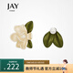 Jay梔子花耳釘女小眾不對稱(chēng)耳環(huán)氣質(zhì)耳飾送女生生日禮物教師節禮物