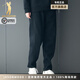 JASONWOOD男褲子新款2025新款秋冬高端寬松直筒加絨加厚男士褲子運(yùn)動褲 黑色 春秋款 常規(guī) [官方正品] M 90-125斤 [私服穿搭]
