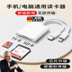 JCZS德國品牌ccd讀卡器相機sd卡讀取器tf高速多合一通用多功能轉換器適用于佳能索尼富士?jì)Υ嫘熊?chē)記錄 適用于蘋(píng)果15/16專(zhuān)用【支持SD卡/TF卡】兼容