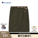 Champion冠軍半身裙女短裙半裙通勤美式休閑卡其色直筒裙子 橄欖綠 L