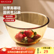 美廚（maxcook）高硼硅玻璃碗 耐熱玻璃碗湯碗泡面碗 920ml琥珀色中號MCFT6654