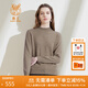 鹿王【全羊絨】山羊絨衫女100%半高領(lǐng)打底針織衫純色簡(jiǎn)約秋冬輕薄內搭 駝色 M 165