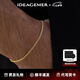 IDEAGEMERS925銀四方鏈?zhǔn)宙溎惺亢喖s歐美風(fēng)細(xì)款精致痞帥百搭男生百搭手飾品 簡約手鏈-白色款