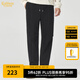 卡賓男裝 細(xì)坑絨條運(yùn)動褲2024秋新款寬松衛(wèi)褲潮流休閑傘兵褲Y 煤黑色01 L 175/50