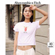 ABERCROMBIE & FITCH【修身圓領(lǐng)】女裝25夏美式圖案印花棉質(zhì)修身短袖T恤KI157-5002 白色 S (165/92A)