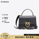 PINKO【品高】女包手提單肩斜挎飛鳥(niǎo)通勤包黑色禮物100066A0F1