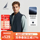 諾帝卡（NAUTICA）【單件直降】春夏登山呢四面彈經(jīng)典小立領(lǐng)防輕濺水馬甲背心JO4303 4NV藏青 XL