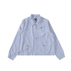POLO SPORT Ralph Lauren拉夫勞倫襯衫女輕奢高級感通勤風(fēng)條紋春秋夾克外套 藍白條紋 S
