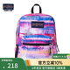JANSPORT杰斯伯雙肩包女學(xué)生男包運動(dòng)休閑背包書(shū)包花色47LW 75H 棕櫚樹(shù)-側邊袋