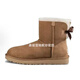 UGG EVERSHEEPSKINS羊皮毛一體單絲帶UGG雪地靴短筒女士雪地靴保暖加絨女靴子韓版 栗色 35