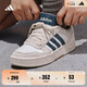 adidas「小鋸齒」D-PAD CLASSIC休閑美高風(fēng)復(fù)古籃球板鞋阿迪達斯 白色/遺跡藍/棕色   42