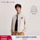 TOMMY HILFIGER【雙面穿】秋冬男女休閑美式學(xué)院棒球領(lǐng)飛行員夾克外套34451 米白色/印花AEF S （推薦：120-135斤）