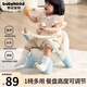 babyhood寶寶餐椅叫叫椅嬰兒學(xué)坐椅多功能兒童吃飯餐桌 餐盤(pán)可調節 薄霧藍