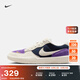 耐克男女透氣平底滑板鞋冬季情侶翻毛皮NIKE SB FORCE 58 DV5477 403黑曜石色/淺土褐/野葡萄紫 40