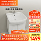 美標(biāo)實(shí)木大肚盆智能浴室柜陶瓷一體盆60cm洗手盆柜組合80cm陽臺(tái)柜 60cm浴室柜(不含龍頭和下水器)