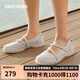 斯凱奇（SKECHERS）單鞋女士夏季透氣瑪麗珍鞋淺口平底鞋百搭休閑通勤鞋工作鞋100366