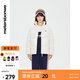 美特斯邦威立領(lǐng)羽絨服女冬季新款保暖字母印花潮舒適外套上裝 棉花糖白 M 160 84A