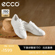 愛步（ECCO）休閑鞋女 平底鞋時尚百搭板鞋 街頭212803 白色/灰白色21280359390 38