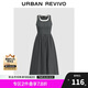 UR2025夏季新款女裝拼接假兩件撞色無(wú)袖連衣裙UWM750057