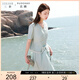 三彩大碼女裝2025夏新款休閑開(kāi)衫半身裙套裝V領(lǐng)花邊胖MM