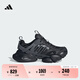 adidas FOS系列輕機甲鞋-賽博XLG RUNNER DELUXE厚底跑鞋阿迪達斯   黑/亮金屬鐵灰   42