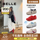 百麗（Belle）周雨彤同款跳跳糖25秋新網(wǎng)面透氣德訓鞋休閑鞋B2432CM5預售 紅色【周雨彤同款跳跳糖】 37 (235mm)