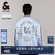 杰克·瓊斯（JACK&JONES）春季新款潮流酷炫百搭寬松背后印花棒球領(lǐng)夾克外套男款225121050 E39水銀灰 3XL （195）