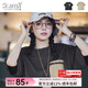 馬登女裝 美式休閑戶外機(jī)能風(fēng)短袖夏季純棉口袋撞色體恤拼接T恤 巖灰色 馬登工裝 L