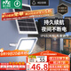 雷士（NVC）太陽(yáng)能戶(hù)外照明燈室外庭院燈路燈投光燈光控遙控402lm+約25m2