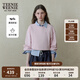 Teenie Weenie小熊衛(wèi)衣女2025年春季新款學(xué)院風(fēng)基礎(chǔ)短款收腰圓領(lǐng)衛(wèi)衣上衣女 粉色 S