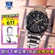 卡西歐（CASIO）七夕簡約休閑商務(wù)防水石英男士夜光手表送男友禮物 EFV-540男表 EFV-540D-1A9R鋼帶商務(wù)