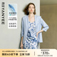 顏域藍(lán)色薄款小西裝女2025夏季新款通勤職業(yè)顯瘦修身西服短外套女 淺藍(lán) L