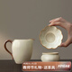 唐豐汝窯茶漏分茶器公道杯組茶濾過濾器茶具配件 素語茶漏+素語公道杯