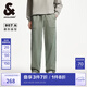 杰克·瓊斯（JACK&JONES）秋季時(shí)尚百搭水洗廓形松緊抽繩腰頭長(zhǎng)褲牛仔褲褲子男裝225132085 E08橄欖綠 常規(guī) 32 175 W32/L32