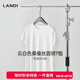 藍(lán)地短袖t恤女2025夏季新款簡(jiǎn)約純色百搭打底衫圓領(lǐng)半袖上 白色 XL