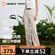 MOLY VIVI沖鋒褲女立裁工裝褲2025新款硬殼耐磨防風防水戶外登山褲魔力薇薇