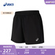 亞瑟士ASICS男子5英寸跑步短褲速干舒適透氣運動(dòng)褲 2011D232-001 黑色 XL