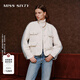 MISS SIXTY【90%鴨絨】羽絨外套女牛仔拼接呢料小香風(fēng)優(yōu)雅保暖 米白 M