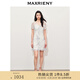 MAXRIENY【英式雅皮士-商場同款】復(fù)古蕾絲刺繡散鉆連衣裙 拼花 M