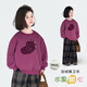 圖圖小象女童加絨衛衣2025新款冬季童裝保暖上衣兒童長(cháng)袖大童洋氣加厚打底 玫紅色 150 【 身高約150cm】