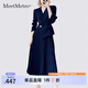 MeetMetro瑪依爾西裝連衣裙女2025秋季新款質(zhì)感職業(yè)通勤百褶裙 藏青【現(xiàn)貨】 L