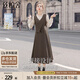 絲柏舍假兩件連衣裙2025秋裝新款女裝甜美風(fēng)拼接修身中長裙